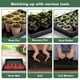 thumbnail image 5 of Bandejas para cultivo de plantas SCKEE Upgraded, paquete de 10 bandejas para semillas de 16,9 cm, 5 of 7