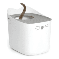 Genérico - Baño Cerrado Litera Gato Apertura Superior Pixi Box Catit Color Blanco/Gris #44081