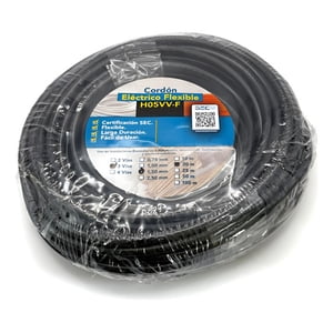 Cable Cordón Eléctrico Sil Flexible 3X1,50Mm2 20M Negro Sec Negro