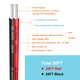 thumbnail image 2 of Cable eléctrico Haerkn 20 AWG de silicona, 2 conductores, 15 m, negro/rojo, 2 of 6