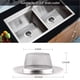 thumbnail image 3 of 2 piezas de colador para fregadero de cocina de acero inoxidable, color plata, con borde ancho de 4., 3 of 7