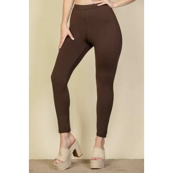 Leggings de Cintura Alta Sólidos