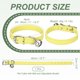 thumbnail image 2 of Collar para perro Uxcell con campana hebilla ajustable collar de perro de cuero PU 16" amarillo, 2 of 7