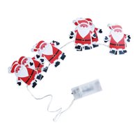 Ioensy - Guirnalda De Luces Navideñas De Papá Noel Para Dormitorio, Hogar Al Aire Libre, 1,5 M, 10 Luces