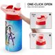 thumbnail image 4 of Supa TeamBotella de Agua con Tapa Pop Top de Un Toque, Acero Inoxidable, a Prueba de Fugas, para Deportes, Botella Infantil rosa 12 oz, 4 of 6