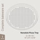 thumbnail image 2 of Molde para pizza Bakken redondo perforado de acero al carbono azul, 2 of 8