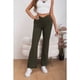 thumbnail image 4 of Pantalon Mujer Tipo Calza Flare Lanilla Tiro Alto Full Elasticado 5064, 4 of 4
