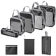 thumbnail image 2 of 8 Uds. Cubos de embalaje portátiles, paquete de equipaje de viaje, organizador, bolsas de equipaje transpirables de gran capacidad, bolsas de almacena negro, 2 of 2