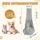 thumbnail image 2 of Uxcell Transportador de Perro en Bandolera para Perros y Gatos Pequeños de Hasta 16.5 Libras, Malla Transpirable con Bolsillo, Bolsa de Hombro Cruzada para Mascotas, (Gris, 1 Unidad), 2 of 6