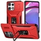 thumbnail image 1 of Funda Armada para Motorola Moto G Play 5G 2025 con Tapa Deslizante y Soporte Magnético Giratorio Rojo, 1 of 5