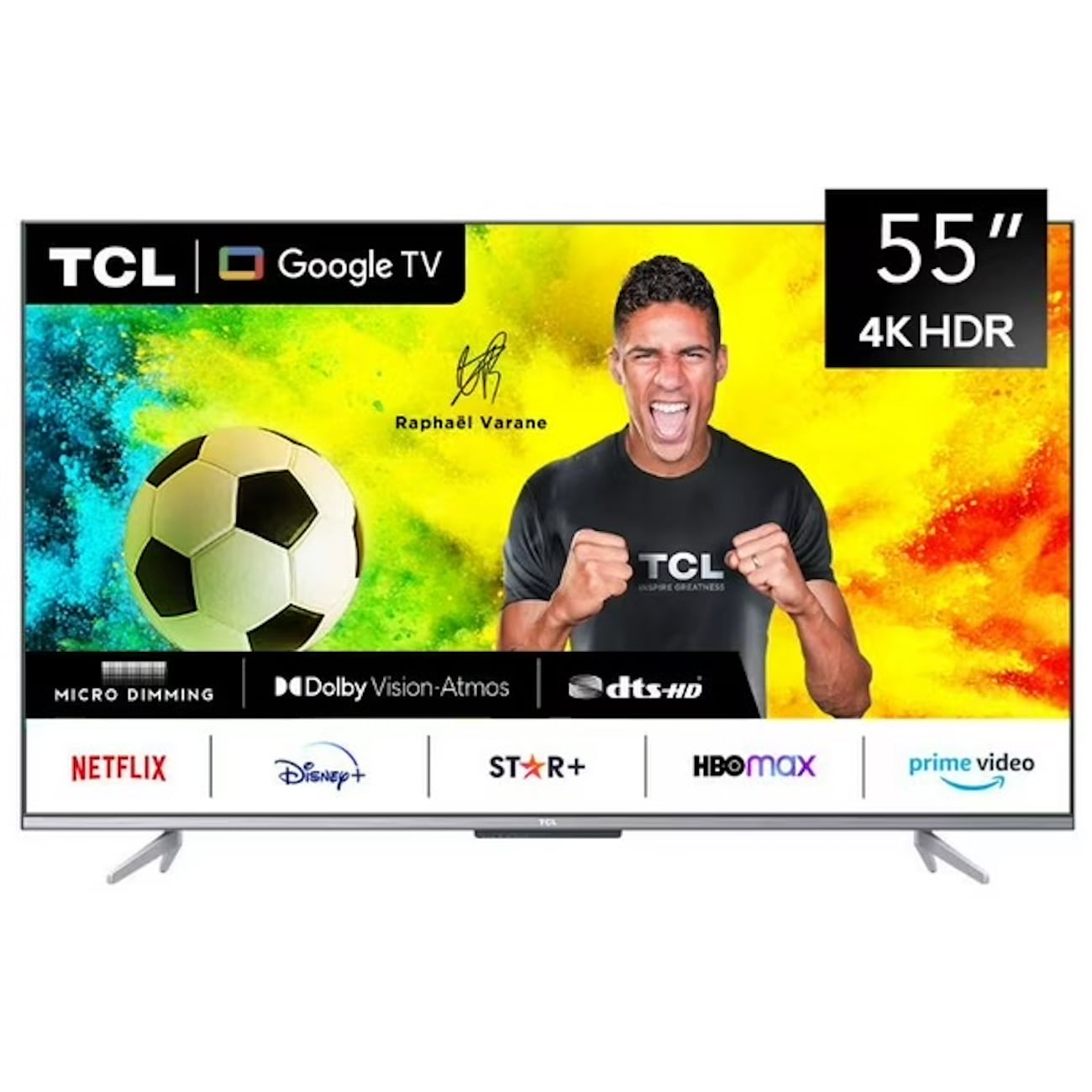 Tcl - Televisor 55 4k Ultra Hd Google Tv Full Screen Far Field Passion Line / 55p725