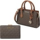 thumbnail image 3 of Bolso Satchel Michael Kors Sheila Mediano Marrón con Billetera Mediana Bifold Marrón, 3 of 3