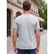 thumbnail image 3 of INSPIRE CHIC Camiseta de Hombre 100% Algodón Manga Corta Camiseta de Verano S Gris Claro, 3 of 5