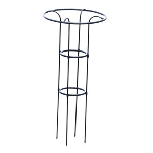 Ioensy - Enrejado De Soporte Para Plantas Trepadoras, Jaula Para Tomates, Para Plantas Trepadoras, Flores Y Rosas, 100 Cm, Color Negro