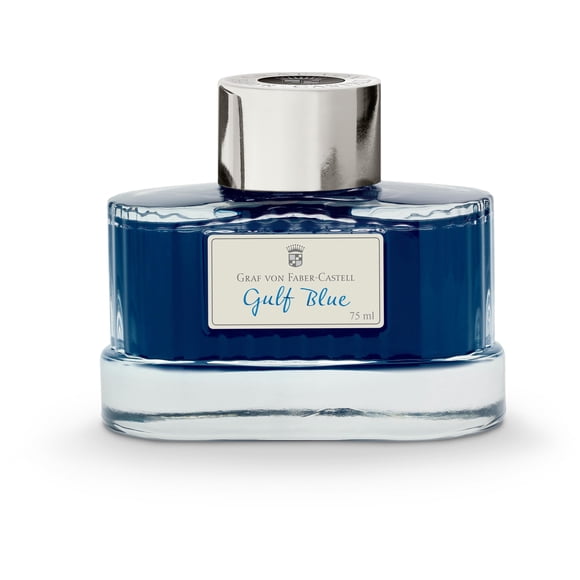 Botella de tinta Graf von Faber-Castell 75 ml Azul Golfo