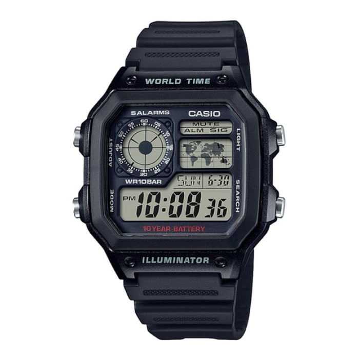 Reloj Digital Negro Casio Ae-1200wh-1av