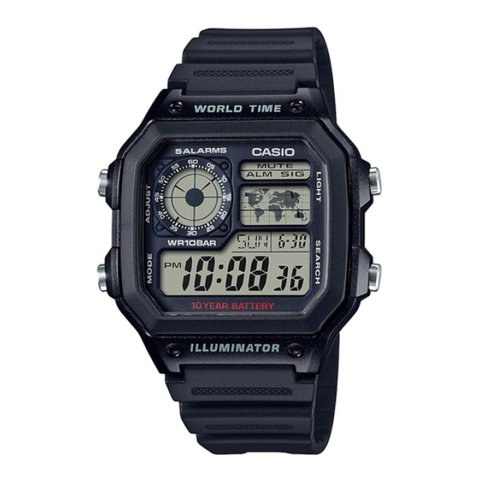 Reloj Digital Negro Casio Ae-1200Wh-1Av
