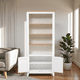 thumbnail image 2 of Vitrina de madera con Alaia 80X35X190 color Blanco cubierta Natural, 2 of 3