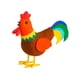 thumbnail image 5 of Juguete de Pollo para Regalo para Niños, Recuerdo de Fiesta, Muñeco de Peluche, Cesta de Pascua Rellena para El Jardín Del Hogar, Decoración de Cumple Gallo, 5 of 5