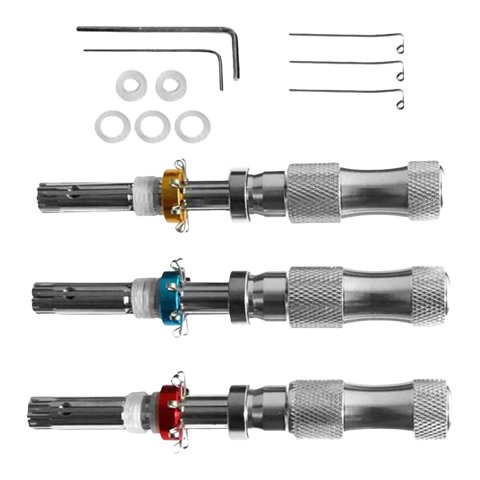 Ioensy - 3X 7 Mm 7,5 Mm 7,8 Mm Niños Gran Regalo 7 Pines Ajustable Tubular Lockpicking