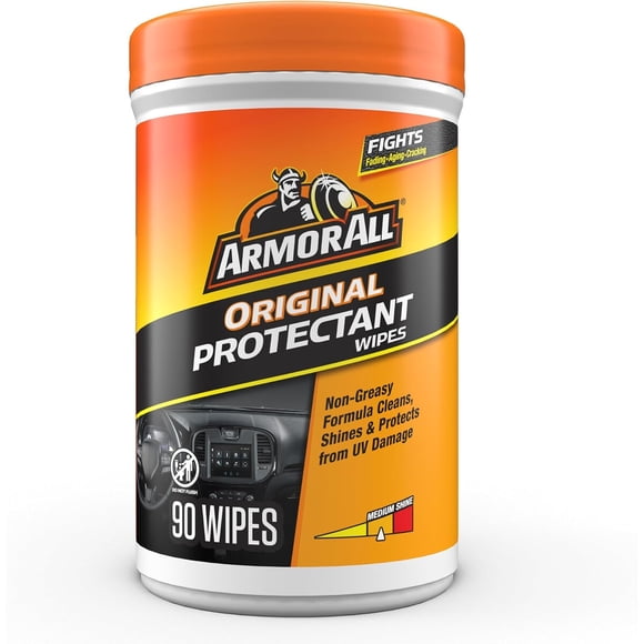 Armor All Car Interior Original Protectant Wipes, 90 Count