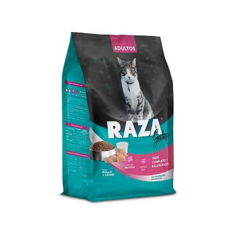 Alimento Raza Para Gatos Adultos Pollo 1 Kg.