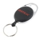 thumbnail image 3 of llavero retráctil mosquetón insignia carrete de retroceso llavero porta clip clip negro, 3 of 5