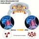 thumbnail image 2 of 4 Heads Smart Electric Neck And Back Pulse Massager TENS Heat Cervical Vertebra Relax Pain Kneading Massage Machine, 2 of 2