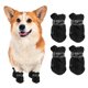 thumbnail image 1 of Uxcell Zapatos para Perros Botas, Protector de Patas Suela Antideslizante Invierno con Correa Reflectante Impermeable Suave, (4 Piezas, Oxford, Tamaño 1, Negro), 1 of 7