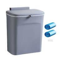 Bothyi - Bote De Basura Moderno Debajo Del Fregadero, Contenedor De Abono Para Cocina, Gabinete De Baño, Cocina, Gris