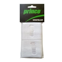 Muñequera Prince Blanca Angosta X2 Tenis Padel