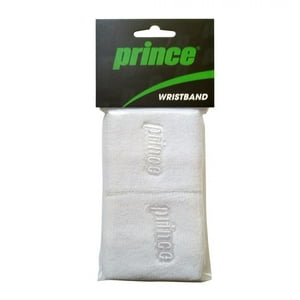 Muñequera Prince Blanca Angosta X2 Tenis Padel
