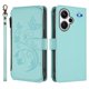 thumbnail image 2 of Funda Cartera Mariposa para [Xiaomi Redmi Note 13 Pro Plus 5G] con Soporte y Cremallera Verde menta, 2 of 6