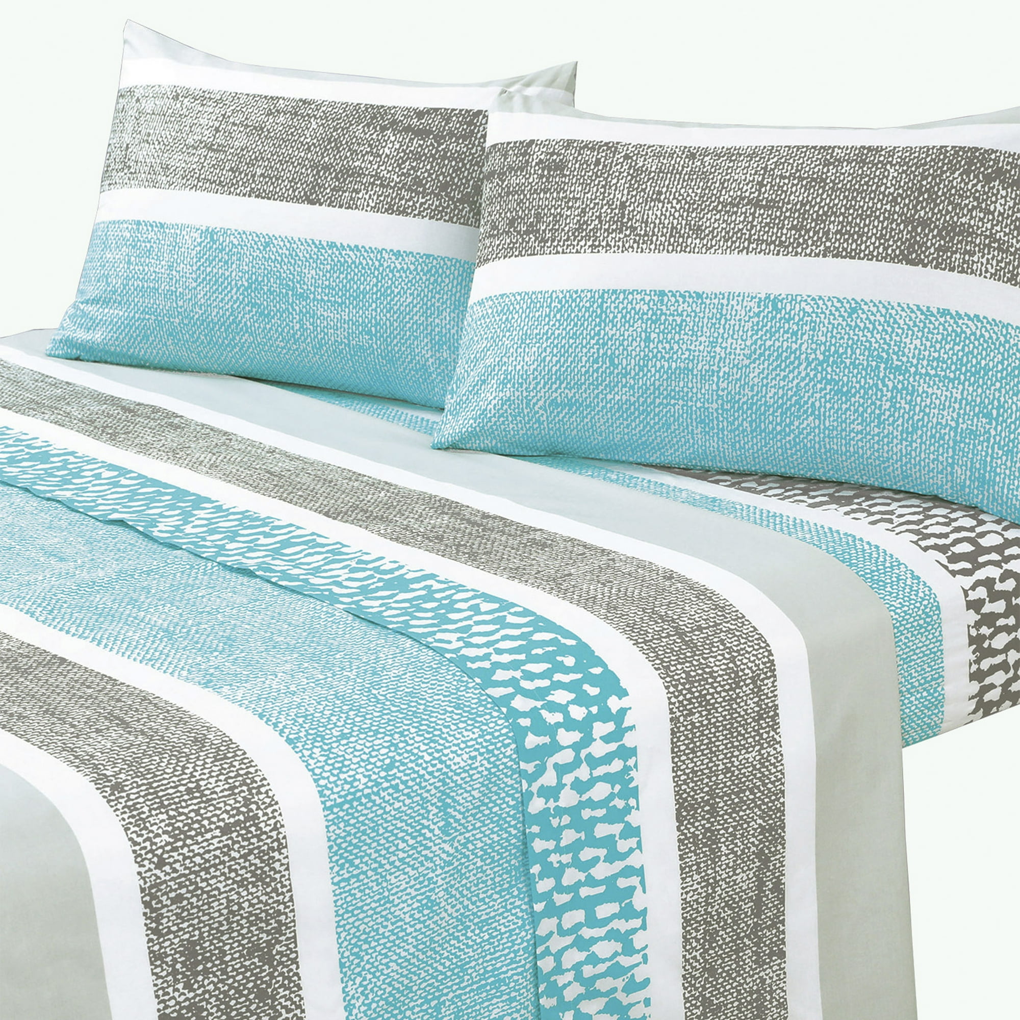 Mallorca - Juego De Sábanas T144 2 Plazas Telar Turquesa