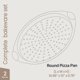 thumbnail image 2 of Set de 2 moldes para pizza BAKKENMASTER de 33 cm, acero al carbono antiadherente, 2 of 8