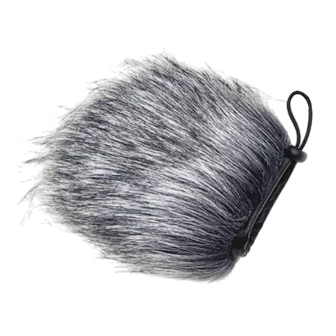 Magideal - Cubierta De Micrófono De Muff De Viento De Mic Deadcat Con Escudo De Viento Portátil De Micrófono Suave Portátil Portátil Para Una Entrevista Al Aire 9 Cm