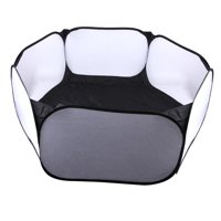 Magideal - Corralito Portátil Para Hámster, Juguetes Para A Prueba De Mordeduras Para Mascotas, Valla, Accesorios , Jaula A Prueba De Para , Negro