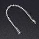 thumbnail image 5 of Pulsera de Tenis con Bisel de Corazón de 3 X 3 Mm para Mujer, Pulsera de Boda Transparente 5A+ CZ, Pulseras de Tenis de Plata Esterlina 925 para Mujer de 6-7.5 Pulgadas, 5 of 7
