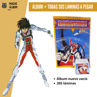 Macae - Álbum Robotech Rmst 87 + Todas Sus Láminas A Pegar