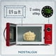 thumbnail image 3 of Horno microondas Nostalgia Retro 0.9 pies cúbicos 800 W rojo metálico, 3 of 3
