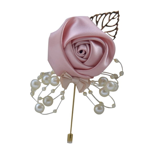 Novio Novia Corsage Artificial Para Boda Dama De Honor Padrinos De Boda Dorado