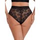 thumbnail image 3 of INSPIRE CHIC Bragas de Encaje de Corte Alto para Mujer Cobertura Completa de Cintura Alta Bragas de Encaje Talla Extra Grande Negro, 3 of 4