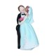 thumbnail image 2 of Adorno Para Tarta De Boda, Coleccionable, Romántico, Realista, Muñecos Para Tarta De Boda, Vestido Azul, 2 of 5