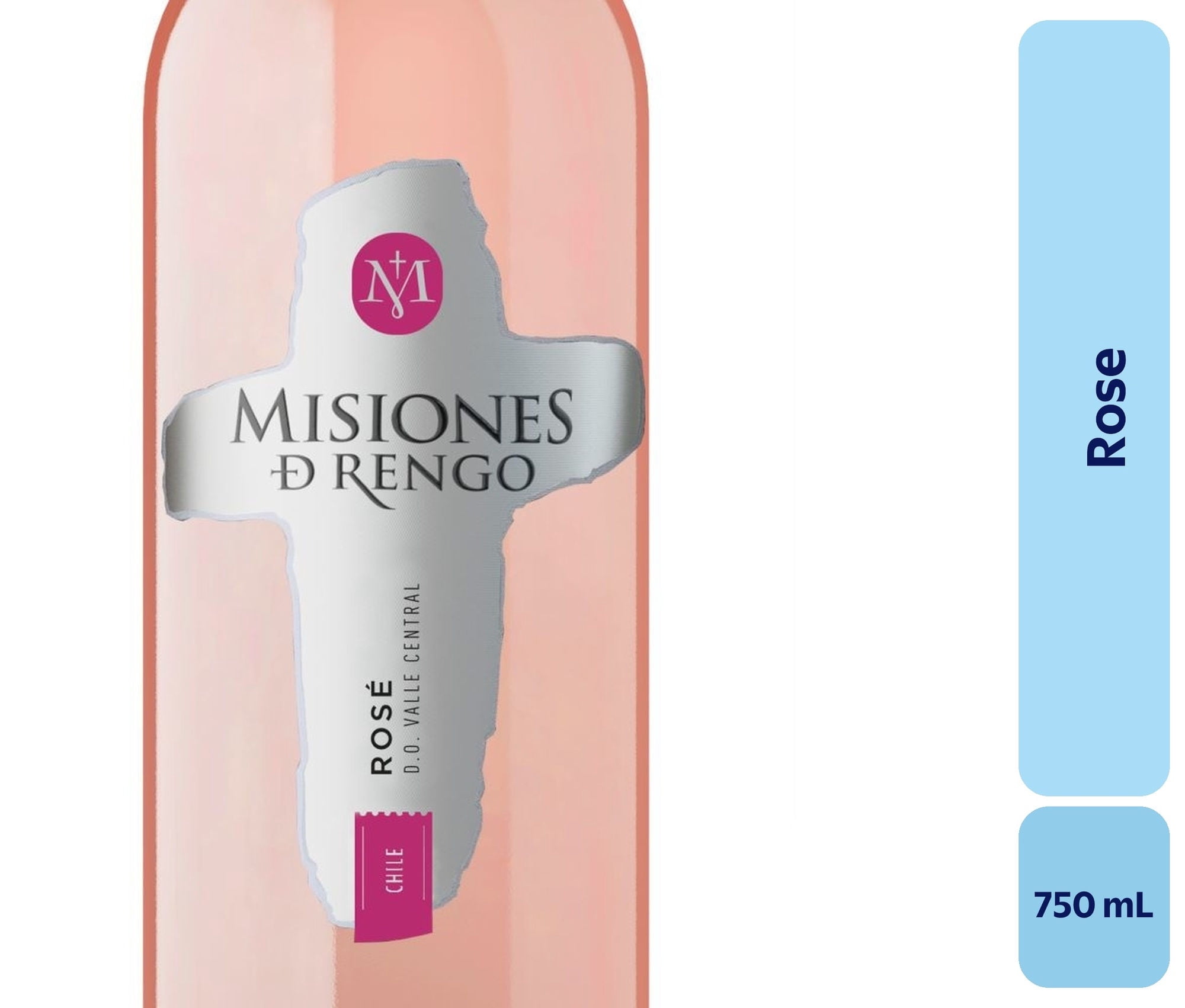 Vino Rose Botella 750 mL Misiones De Rengo