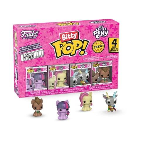 Funko Pop! Bitty My Little Pony Paquete De 4 Figuras Coleccionables De 2.3 Cm