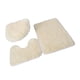 thumbnail image 2 of Juego De 3 Alfombras De Baño, Alfombrilla De Baño, Cubierta De Tapa De Inodoro, Alfombra En Forma De U Para Baño, Beige, Amarillo, 2 of 5