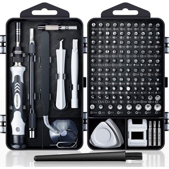 Kit Destornillador Precisión SHOWPIN 122 en 1 Reparación PC Laptop