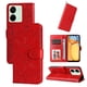 thumbnail image 1 of Funda tipo cartera FOXDOCK para Xiaomi Redmi 13C 4G , diseño girasol en relieve, cuero PU, cierre magnético, soporte y tarjetero, 1 of 5