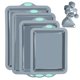 thumbnail image 1 of Bandejas para hornear To encounter 4 piezas antiadherentes gris claro, 1 of 9