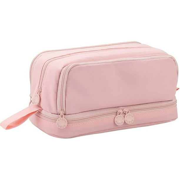 Bolsa De Lápices De Gran Capacidad, Caja De Lápices Con Múltiples Compartimentos, Múltiples Ranuras, Papelería De Oficina Escolar, Uso Multifuncional, Cremallera Lisa, Duradera